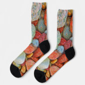 Kleurrijke stenen, kebbels, rotsen sokken (Links)