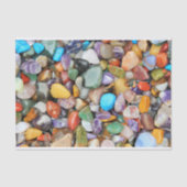 Kleurrijke stenen, kebbels, rotsen tissuepapier (Voorkant)