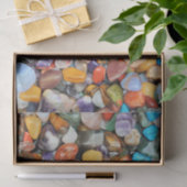 Kleurrijke stenen, kebbels, rotsen tissuepapier (Geschenk)