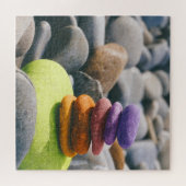 Kleurrijke stenen knikken rotsfotografie legpuzzel (Horizontaal)