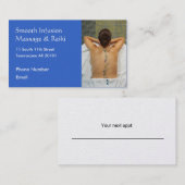 Kleurrijke stenen op de achterkant afsprakenkaartje (Voorkant / Achterkant)