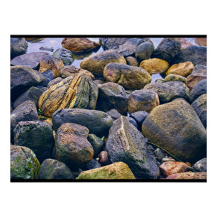 Kleurrijke stenen    perfect poster