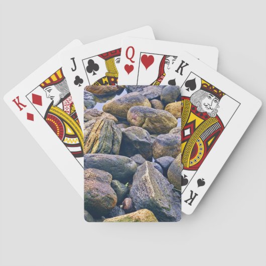Kleurrijke stenen pokerkaarten (Achterkant)