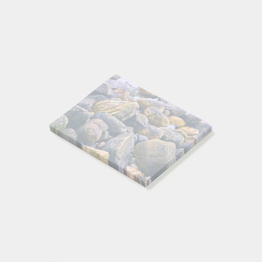 Kleurrijke stenen post-it® notes (Schuin)