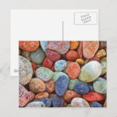 Kleurrijke stenen, rotsen briefkaart (Voorkant / Achterkant)
