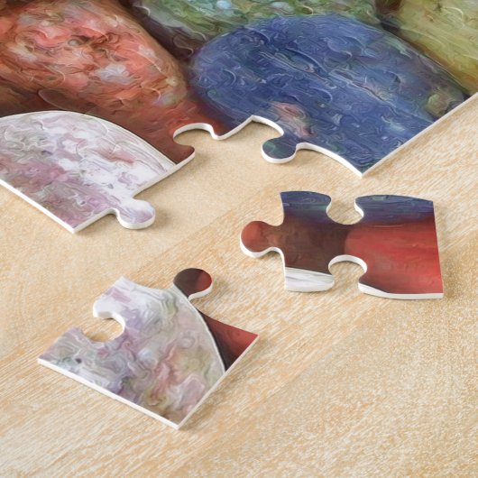 Kleurrijke stenen, rotsen legpuzzel (Zijkant)