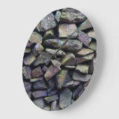 Kleurrijke stenen wandklok (Hoek)