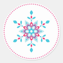 Kleurrijke Ster Bloem Sneeuwvlok Vakantie