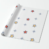 Kleurrijke Ster Inpakpapier (Uitgerold)