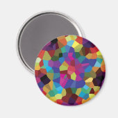 Kleurrijke ster mozaïek magneet (Voorkant / Achterkant)