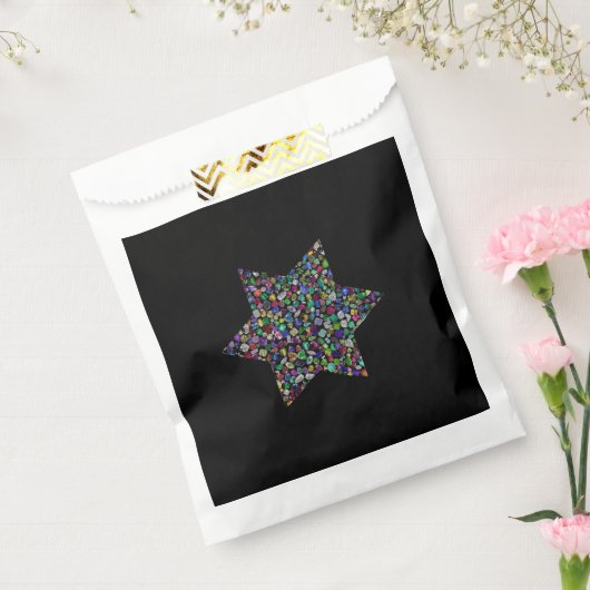 Kleurrijke ster van David Bedankzakje (Gezegeld)