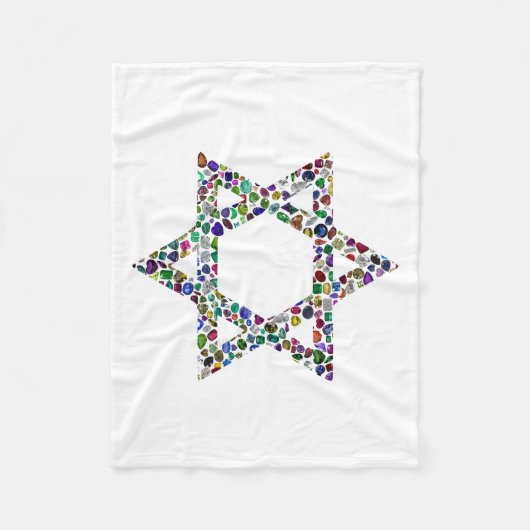 Kleurrijke ster van David Fleece Deken (Voorkant)