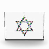 Kleurrijke Ster van David Fotoblokken (Voorkant)