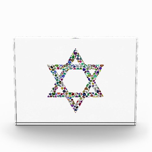 Kleurrijke Ster van David Fotoblokken (Voorkant)