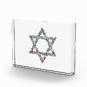Kleurrijke Ster van David Fotoblokken (Rechts)