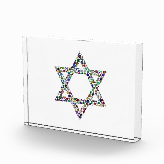 Kleurrijke Ster van David Fotoblokken (Rechts)
