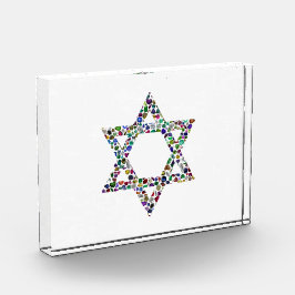 Kleurrijke Ster van David Fotoblokken