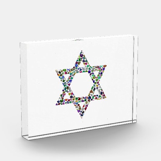 Kleurrijke Ster van David Fotoblokken (Links)