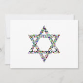 Kleurrijke Ster van David Kaart (Voorkant)