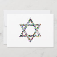 Kleurrijke Ster van David