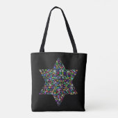 Kleurrijke ster van David Tote Bag (Achterkant)