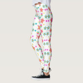 Kleurrijke sterpatroon Leggings (Links)