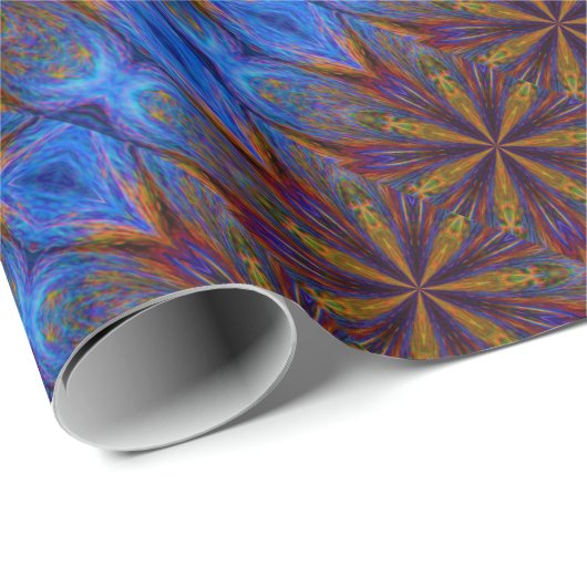 Kleurrijke sterren Abstract ontwerp Cadeaupapier (Rol Hoek)