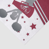 Kleurrijke Sterren Cheer Cheerleading Feest Tissuepapier (Detail)