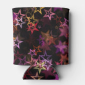 Kleurrijke sterren dansen grillig blikjeskoeler (Achterkant)