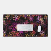 Kleurrijke sterren dansen grillig bureaumat (Keyboard & Muis)