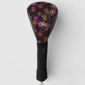 Kleurrijke sterren dansen grillig golfheadcover (Voorkant)