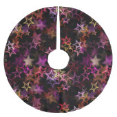 Kleurrijke sterren dansen grillig kerstboom rok (Voorkant)