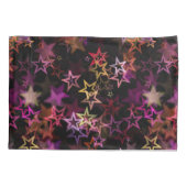 Kleurrijke sterren dansen grillig kussensloop (Achterkant)