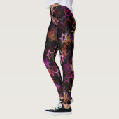 Kleurrijke sterren dansen grillig leggings (Links)