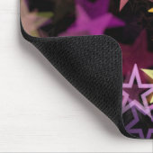 Kleurrijke sterren dansen grillig muismat (Hoek)