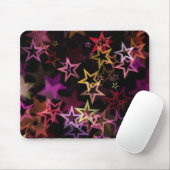 Kleurrijke sterren dansen grillig muismat (Met muis)