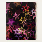 Kleurrijke sterren dansen grillig planner (Achterkant)
