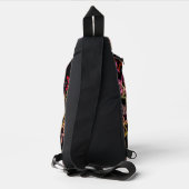 Kleurrijke sterren dansen grillig sling bag (Achterkant)