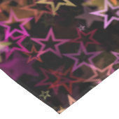 Kleurrijke sterren dansen grillig tafelkleed (Gekanteld)