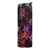 Kleurrijke sterren dansen grillig thermosbeker (Gedraaid links)