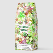Kleurrijke sterren Design gebrande koffie