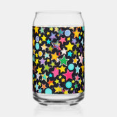 Kleurrijke sterren Drinkware Set Blikvorm Glas (Links)