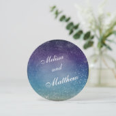 Kleurrijke sterren in de avond Sky Wedding Kaart (Staand voorkant)