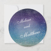 Kleurrijke sterren in de avond Sky Wedding Kaart (Voorkant)