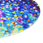 Kleurrijke sterren in de blauwe hemel. Bestel nu Snijplank (Hoek)