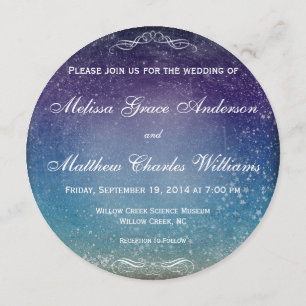 Kleurrijke sterren in het kader van de avondwedstr kaart