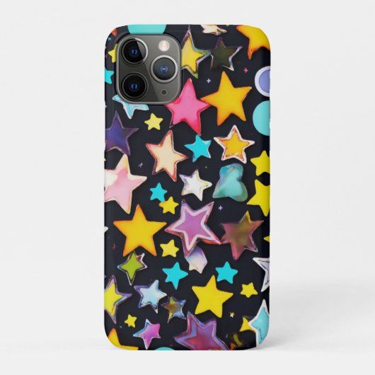 Kleurrijke sterren iPad Case (Achterkant)