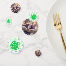 Kleurrijke sterren jongens 3e verjaardag confetti