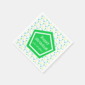 Kleurrijke sterren jongens 3e verjaardag servet (Hoek)