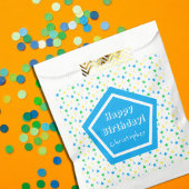 Kleurrijke sterren jongens 4e verjaardag bedankzakje